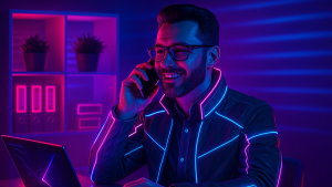 Recruiter on Phone